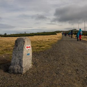 Cesta od Čtyř pánů a historické značení Hřebenovky, Krkonoše