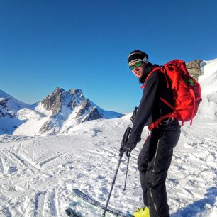 Martin Čunát na skialpech v okolí norského Tromsø.