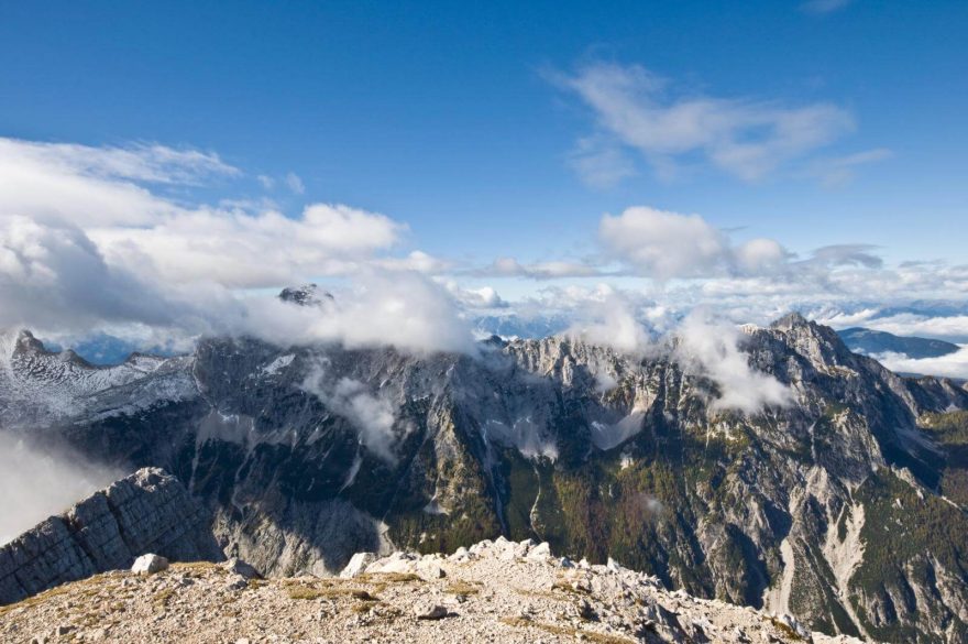 Výhledy z Malé Mojstrovky, Julské Alpy