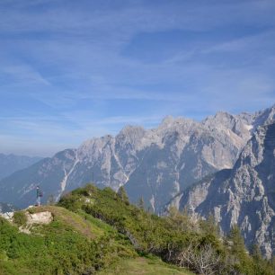 Nad sedlem Vršič, Julské Alpy