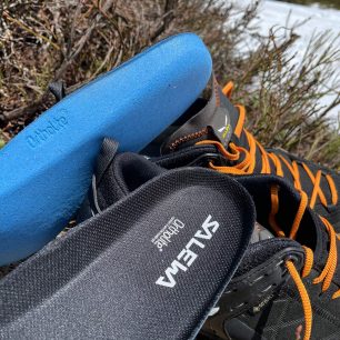 Vložky Ortholite v botech Salewa MS Mtn Trainer 2 GTX udrží vaše nohy v suchu
