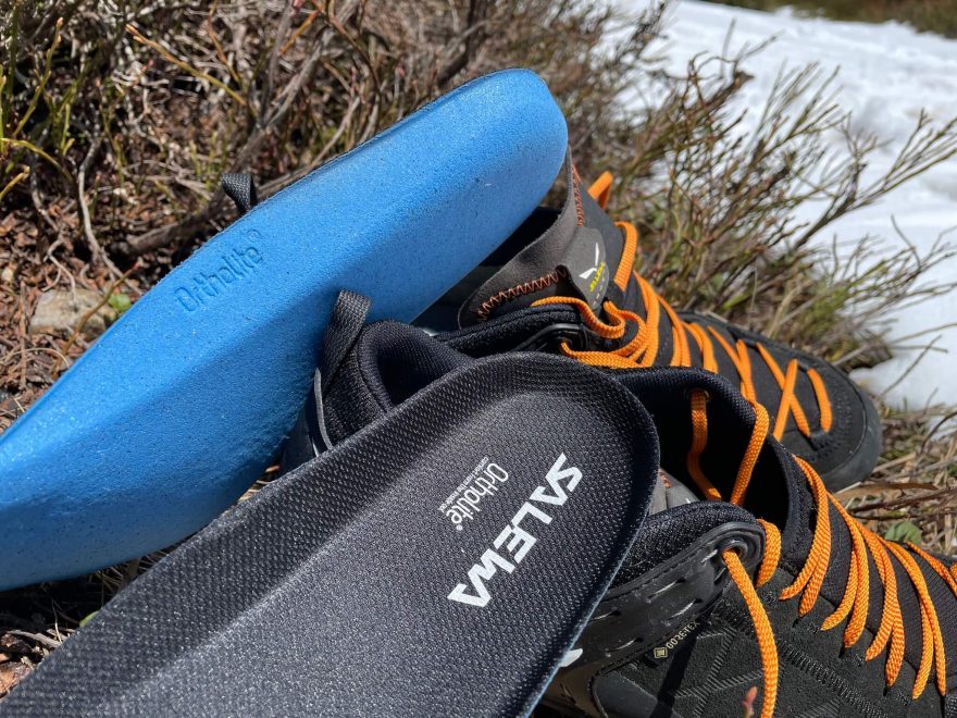 Vložky Ortholite v botech Salewa MS Mtn Trainer 2 GTX udrží vaše nohy v suchu