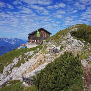 Gmundner Hütte, Traunstein v Horním Rakousku Foto I. Roscher