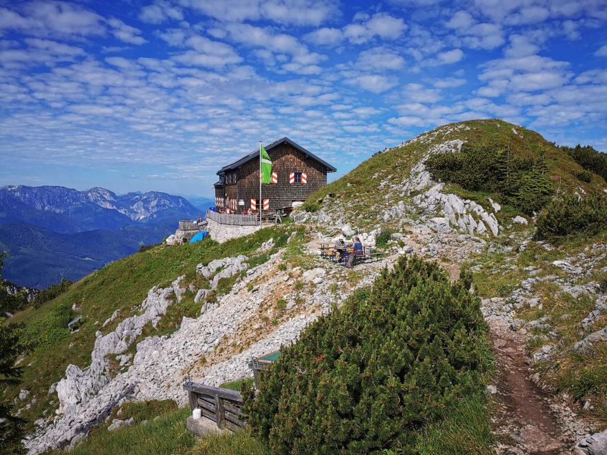 Gmundner Hütte, Traunstein v Horním Rakousku Foto I. Roscher