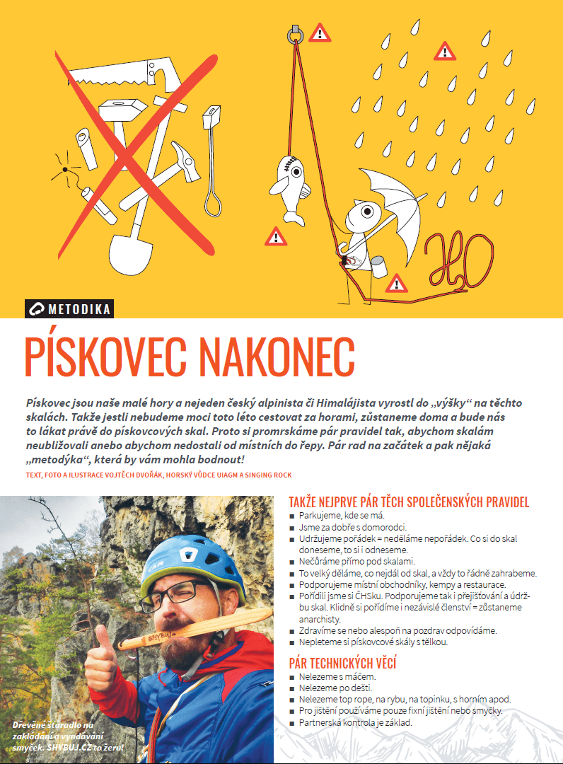 Pískovec nakonec. Svět outdooru 2/2021.