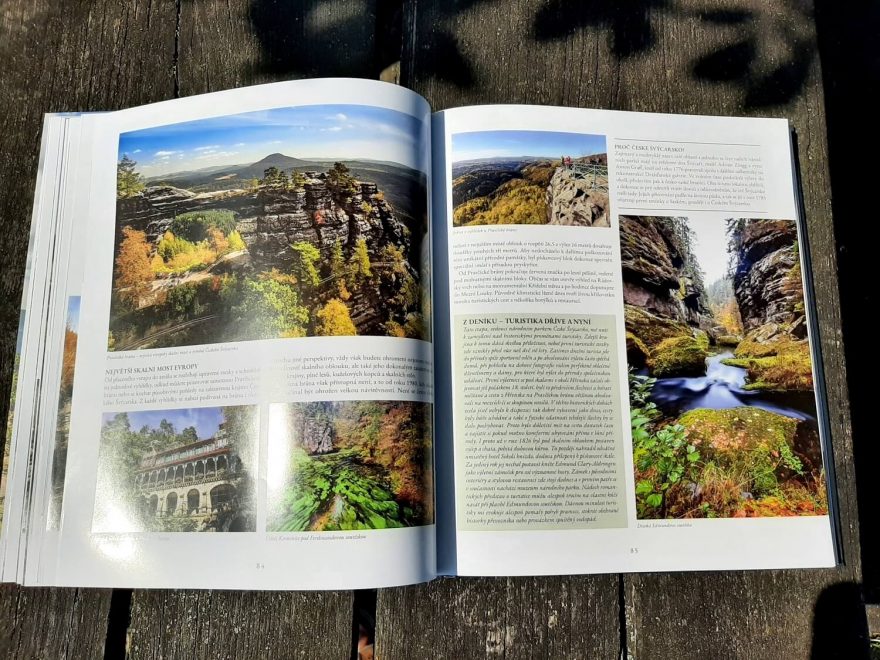 Via Czechia Severní stezka - zelený rámeček s autorovými poznámkami k trase.