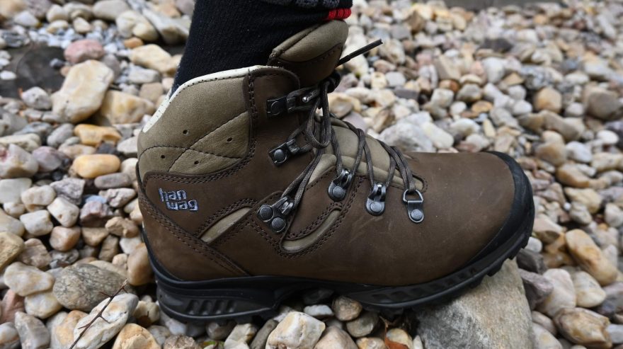 Přední náklon v botech HANWAG TATRA II BUNION LADY