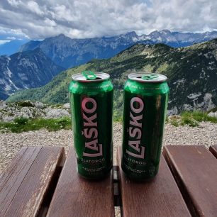 Vrcholová prémie - Pivo Laško Dolina Triglavských jezer, Julské Alpy, Slovinsko