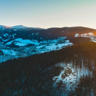 Hlídka na Stráži, vyhlídka, Rokytnice nad Jizerou, Krkonoše
