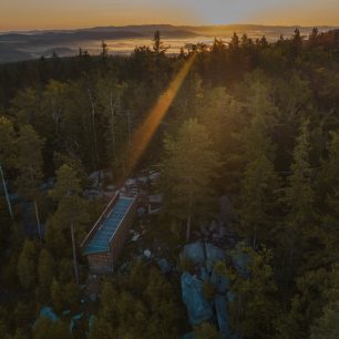 Zloty Widok, vyhlídka, polské Krkonoše