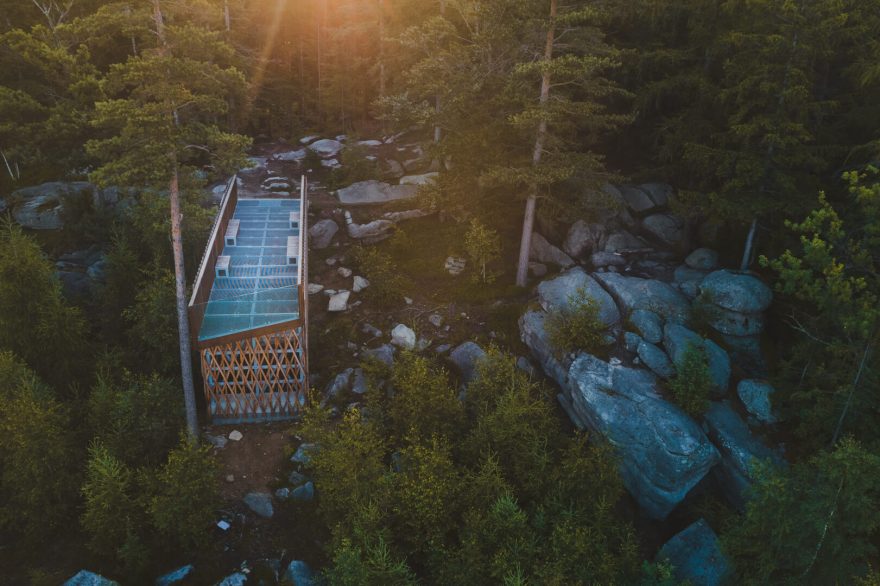 Zloty Widok, vyhlídka, polské Krkonoše