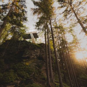 Vyhlídka Medvěd. Hlídka na Stráži, Rokytnice nad Jizerou, Krkonoše