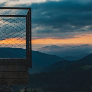 Vyhlídka Liška. Hlídka na Stráži, Rokytnice nad Jizerou, Krkonoše