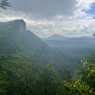 Den 7 - u Pravčické brány, Česko-saské Švýcarsko. Přeběh Severní stezky podél severní hranice ČR