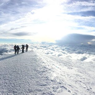 Na vrcholu Mont Blanc.