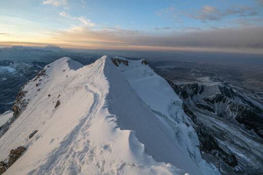 Výstup na vrchol Huayna Potosí, který je součástí horského masivu Cordillera Real