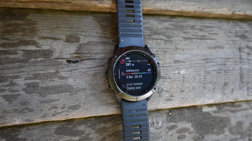 Kompas, výškoměr, stav tréninku a zdatnost - Garmin Fenix 6X PRO
