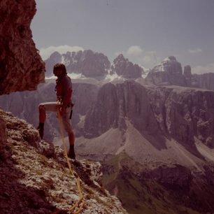 Reinhold Messner na Cirspitzen (Pizes de Cir).