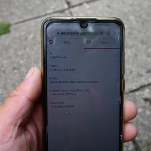 Obsah zprávy v telefonu adresáta