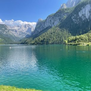 Jezero Gosausee, Solná komora, Salzkammergut, rakouské Alpy. Foto Jana Souralová