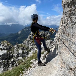 Ferata Sisi Loser Panorama Klettersteig, Totes Gebirge, rakouské Alpy