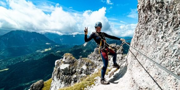 Ferata Sisi Panorama Klettersteig na vrchol Loser