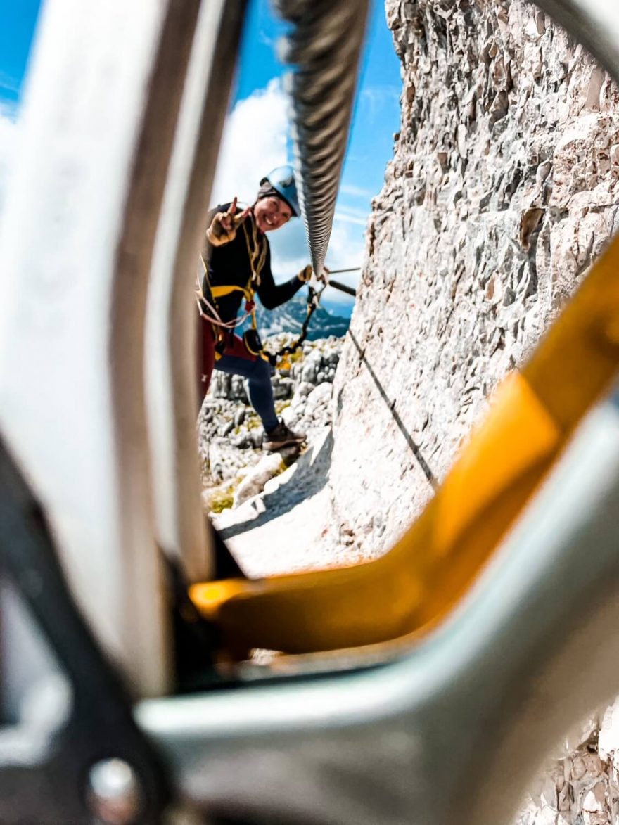 Ferata Sisi Loser Panorama Klettersteig, Totes Gebirge, rakouské Alpy