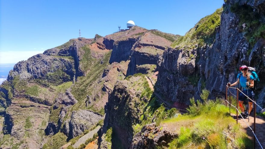 Přechod z Pico Ariera na Pico Ruivo, Madeira
