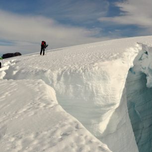 BC lyže výrazně usnadnily výstup na Hvannadalshnúkur, nejvyšší horu Islandu