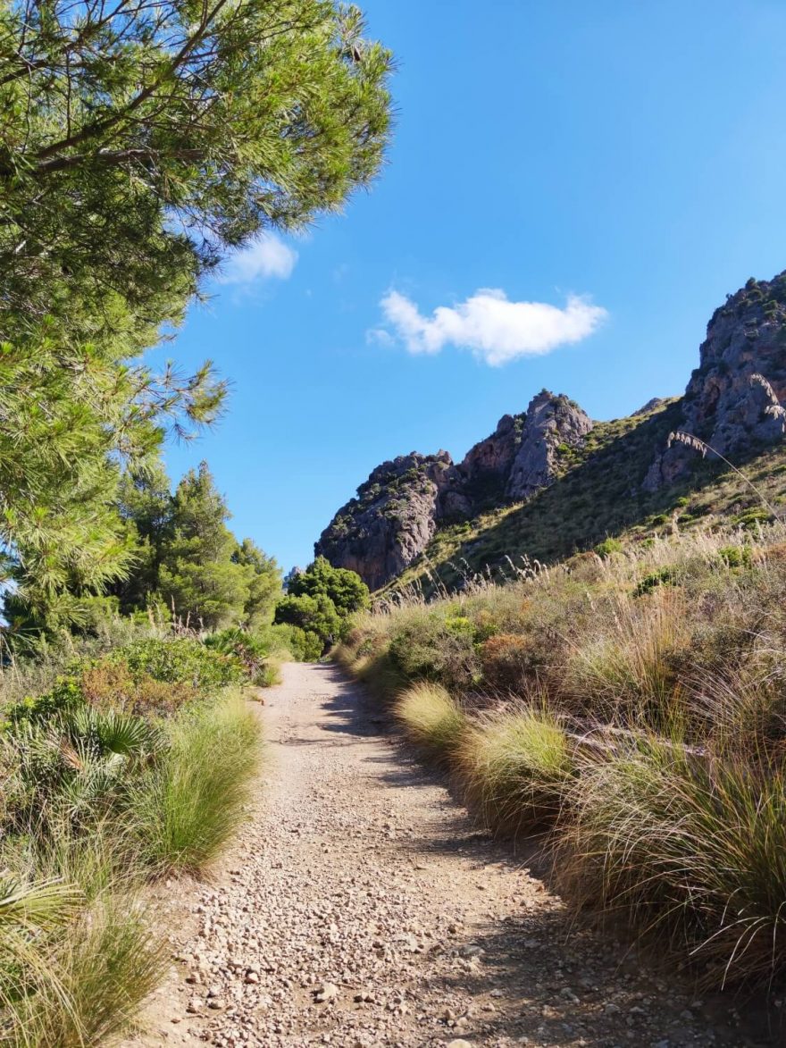 Dálková trasa GR 222 na Mallorce je vyznačená zatím jen z části.