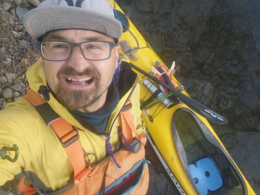 Triko Devold Tuvegga během prosincového 160km pádlování z PHY do Hřenska