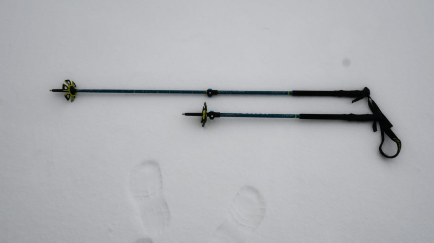 Minimální a maximální rozsah holí CAMP Ski Track 83 - 140 cm