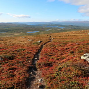 Úsek Kvikkjokk - Ammarnäs, Kungsleden, Laponsko, Švédsko