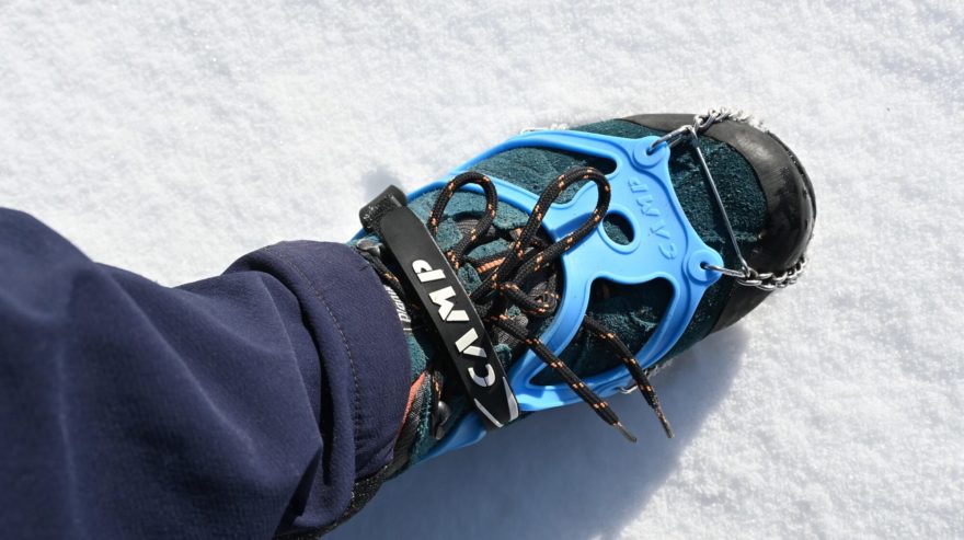 Detail fixace nesmeků CAMP Ice Master Evo