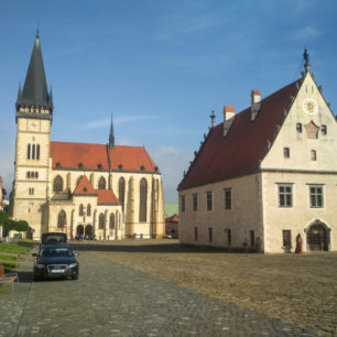 Centrum města Bardejov zapsané na seznamu světového dědictví UNESCO. Cesta hrdinů SNP, Slovensko