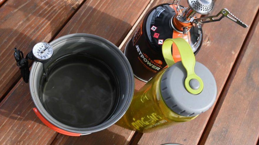 Měření ohřevu vody - YATE MOUNTAINEER