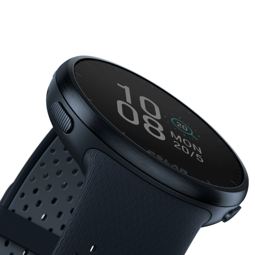 Běžecké hodinky Polar Pacer Pro - v barvě tmavě modrá