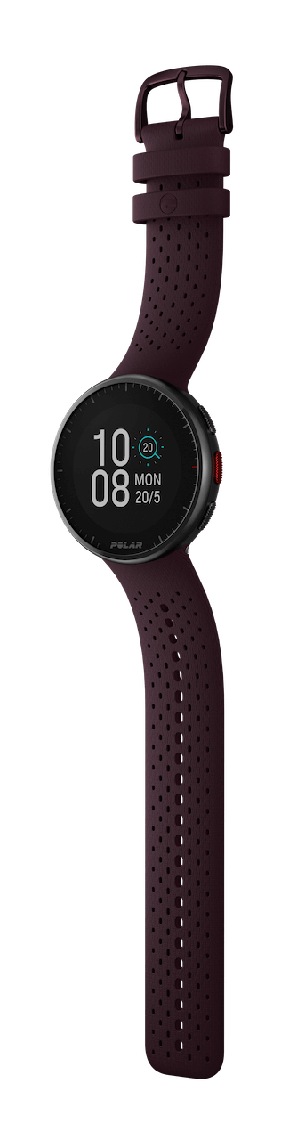 Běžecké hodinky Polar Pacer Pro - ve vínově červené barvě