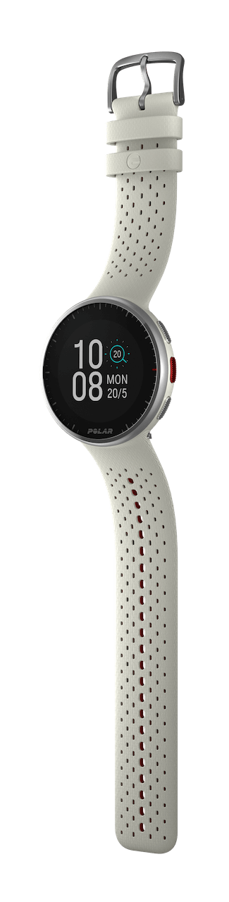 Běžecké hodinky Polar Pacer Pro - v bílo-červené barvě