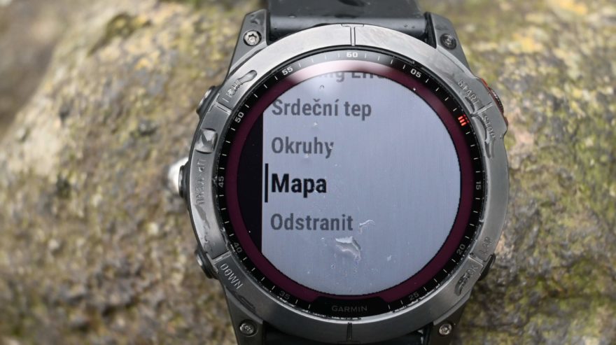 Záznam poslední aktivity - GARMIN FÉNIX 7X SOLAR