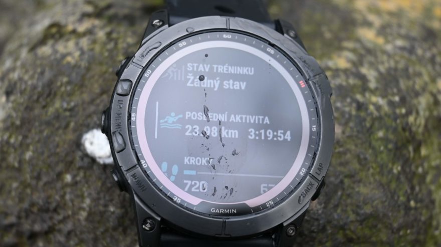 Záznam poslední aktivity - GARMIN FÉNIX 7X SOLAR