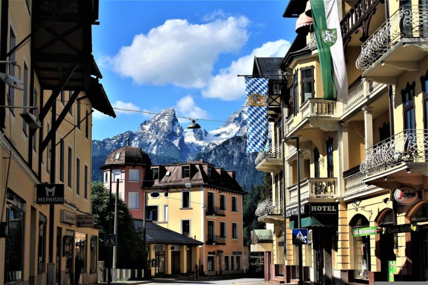 Uličky města Berchtesgaden.