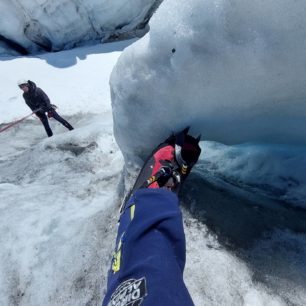 Testování bot s mačkami při záchranách v trhlinách - KAYLAND CROSSMOUNTAIN GTX