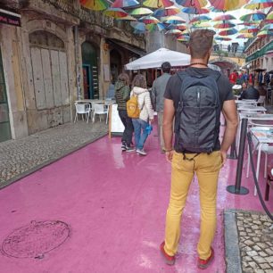 Pohled na batoh THULE TOPIO 30 během cestování po Jižní Americe