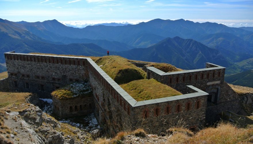 Vojenská pevnost Fort Pépin, Ligurské Alpy, Itálie