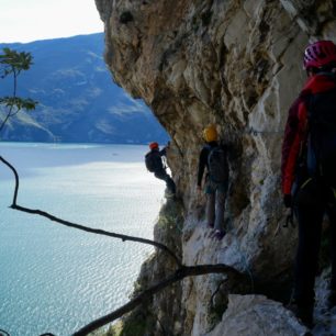 Via Ferrata Sentiero dei Contrabbandieri (v překladu „stezka pro pašeráky“), Lago di Garda, Itálie