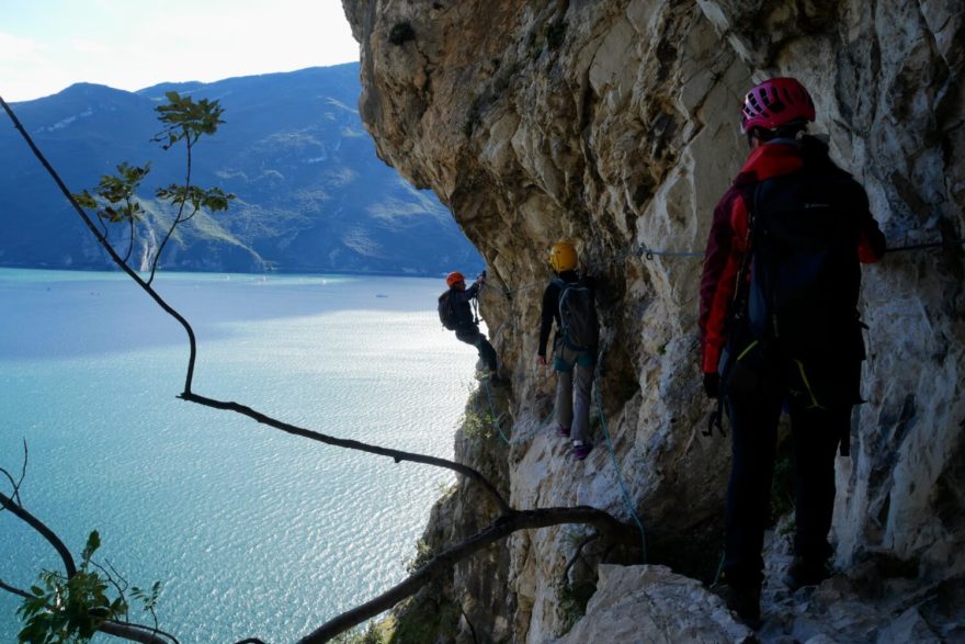 Via Ferrata Sentiero dei Contrabbandieri (v překladu „stezka pro pašeráky“), Lago di Garda, Itálie