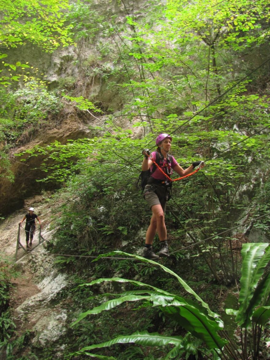 Via ferrata Rio Sallagoni, Lago di Garda, Itálie