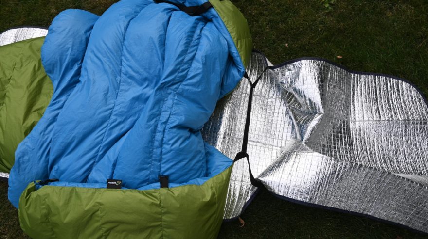 Pokus o fixaci spacáku na měkkou alumatku - TOPQUILT ANURA A185