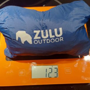 Převážení bundy ZULU WINDTRAIL ukázalo hmotnost cca 120 g